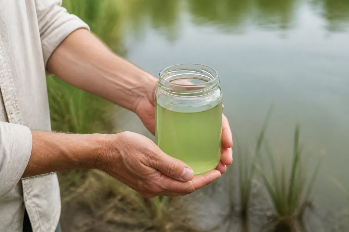 Eau verte d'un étang : causes et solutions durables